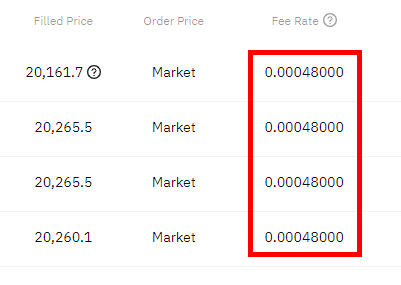 바이비트 수수료 할인 확인 Fee Rate