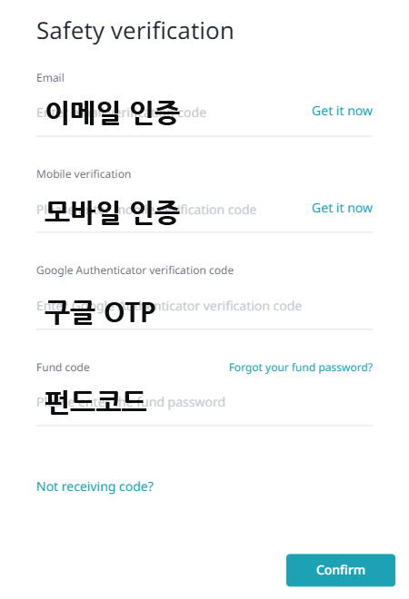 비트겟 출금 방법 최종 인증