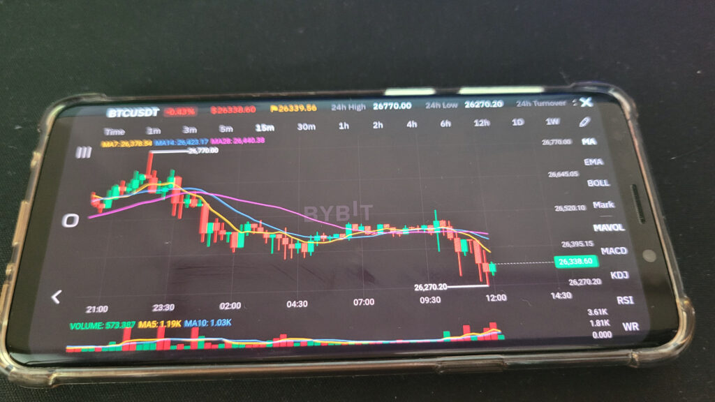 바이비트 앱 차트 크게보기