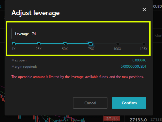 마진 배수 설정