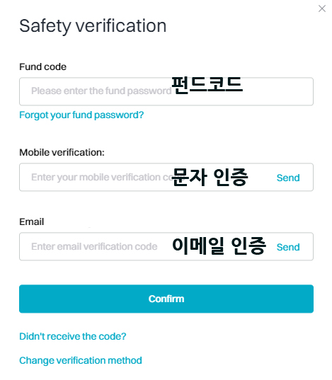 비트겟 출금 인증