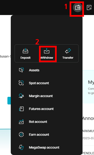 비트겟 출금요청