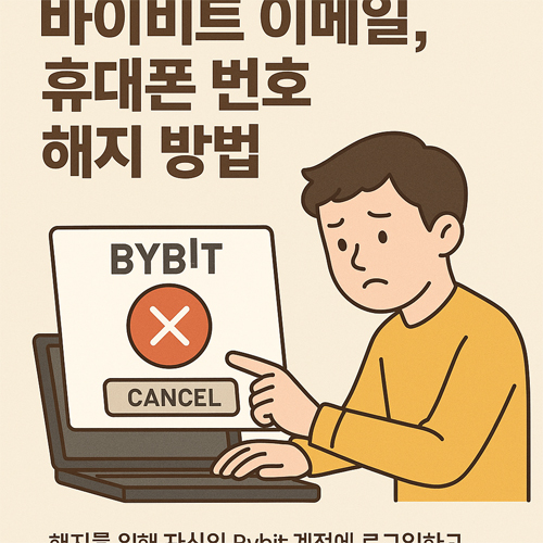바이비트 이메일, 휴대폰 번호 해지 방법