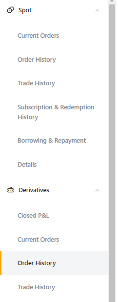 바이비트 주문내역