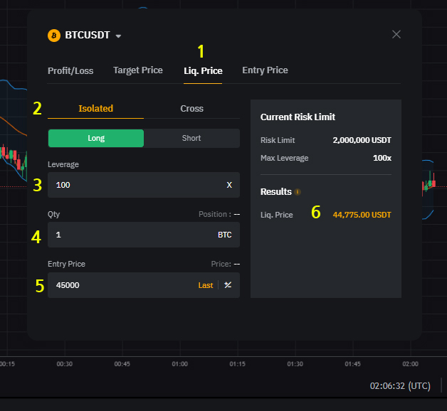 바이비트 청산가 계산