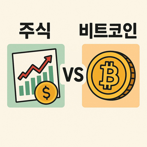 주식 vs 비트코인 차이점