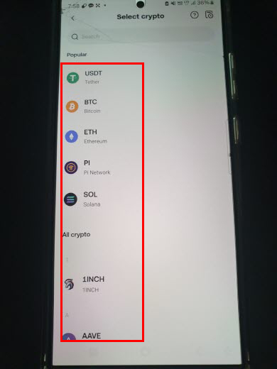 okx 테더 입금은 usdt 선택